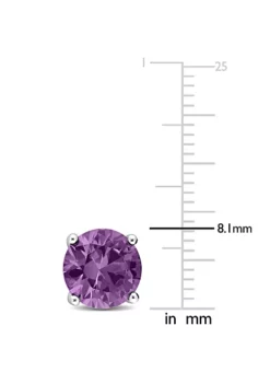 Cheapest 🤩 Lab Created 4.62 CT TGW Created Alexandrite Stud Earrings in Sterling Silver by Belk & Co. ⌛ -DealsBelk & Co. Store Belk 9914