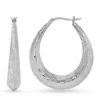Deals 🔥 Sterling Silver Oval Hoop Earrings by Belk & Co. 🧨