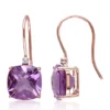 New ❤️ 10k Rose Gold Amethyst and Diamond Earrings by Belk & Co. 🎉