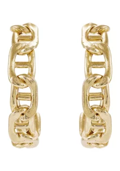 Best Sale ✨ Marina Design J Hoop Earrings in Gold Over Silver by Belk & Co. 👍 -DealsBelk & Co. Store Belk 9960